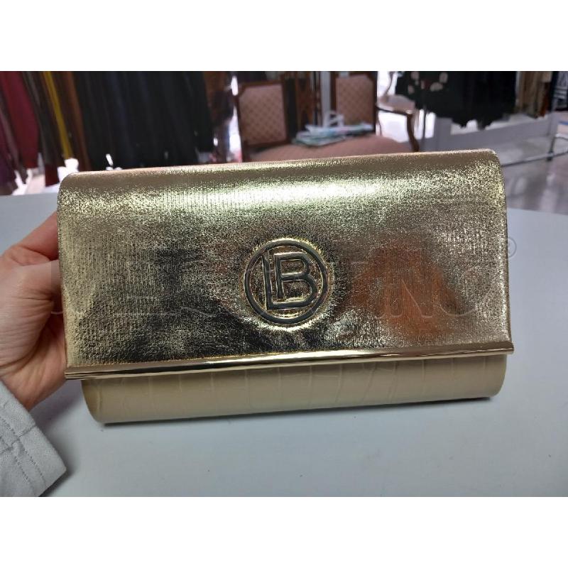 POCHETTE LAURA BIAGITTI DORATA | Mercatino dell'Usato Roma porta di roma 1