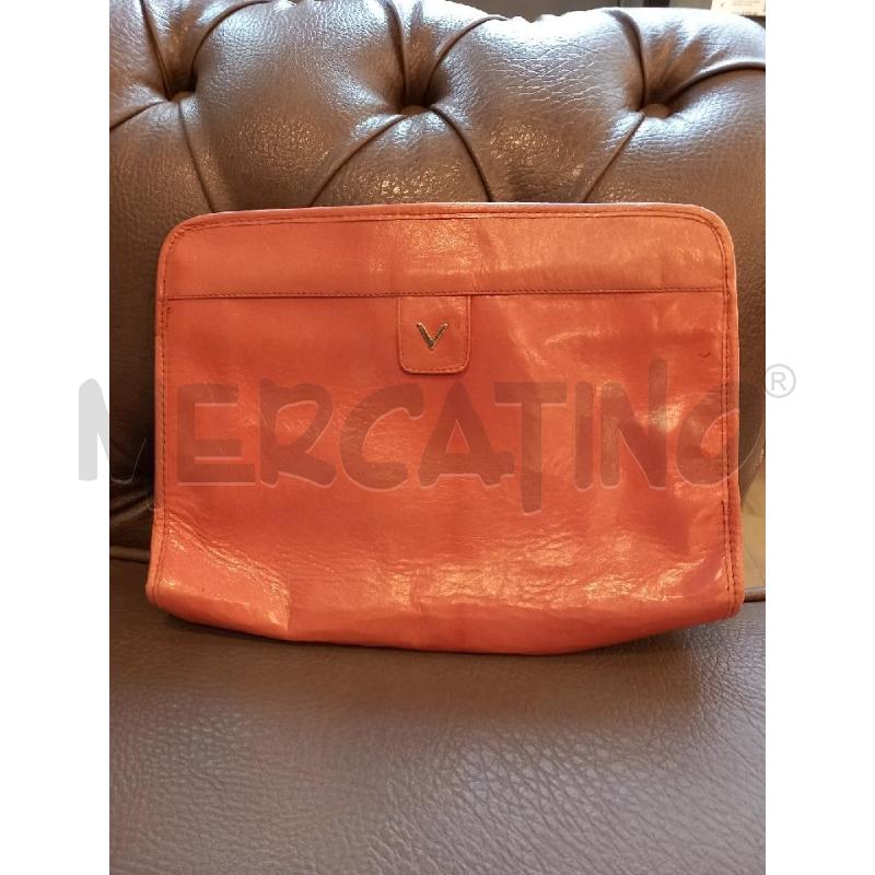 POCHETTE MARIO VALENTINO ROSA PELLE VINTAGE | Mercatino dell'Usato Roma porta di roma 1