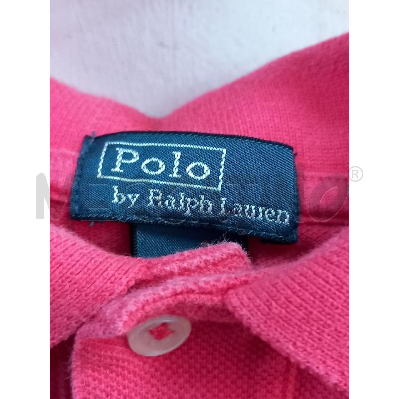 POLO B POLO RALPH LAUREN ROSA LOGO BLU | Mercatino dell'Usato Roma porta di roma 2