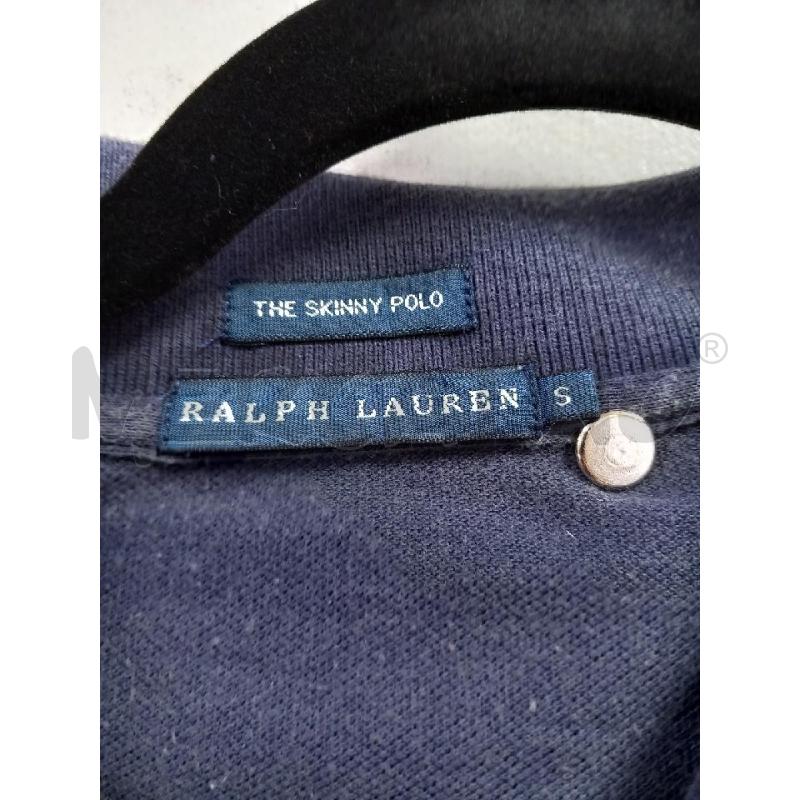 POLO D RALPH LAUREN BLU SKINNY | Mercatino dell'Usato Roma porta di roma 2