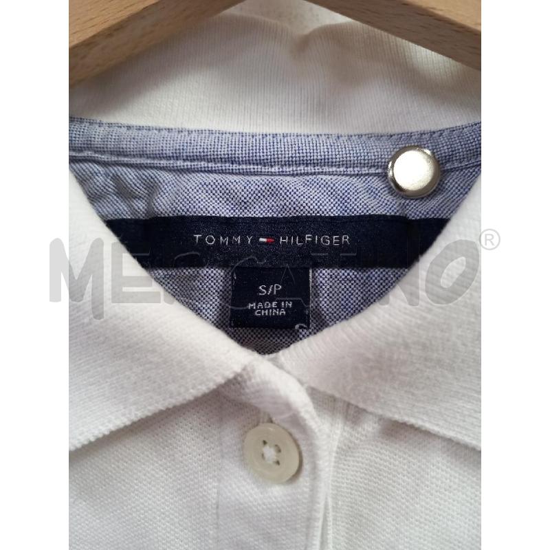 POLO D TOMMY HILFIGER BIANCO | Mercatino dell'Usato Roma porta di roma 2