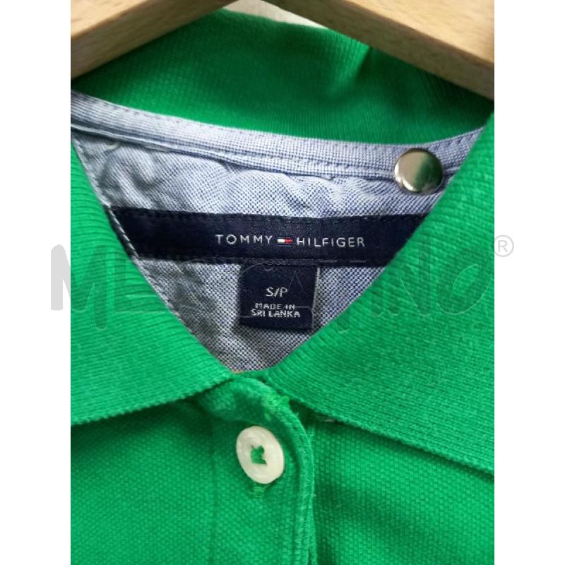 POLO D TOMMY HILFIGER VERDE | Mercatino dell'Usato Roma porta di roma 2