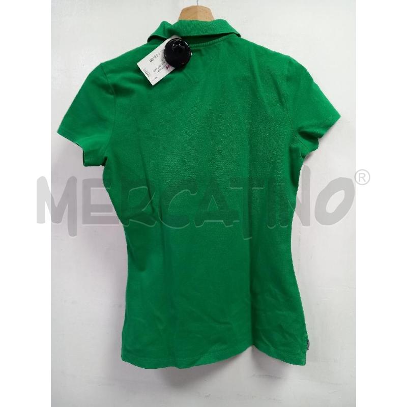 POLO D TOMMY HILFIGER VERDE | Mercatino dell'Usato Roma porta di roma 3
