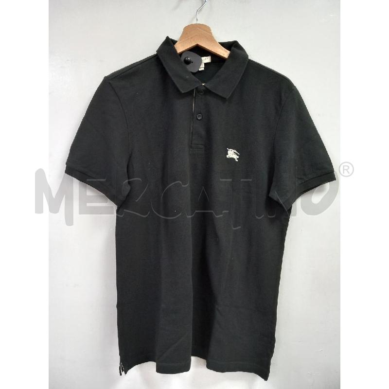 POLO UOMO BURBERRY NERA  | Mercatino dell'Usato Roma porta di roma 1