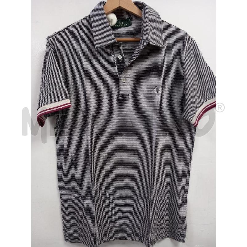 POLO UOMO FRED PERRY RIGHE NERO BIA | Mercatino dell'Usato Roma porta di roma 1
