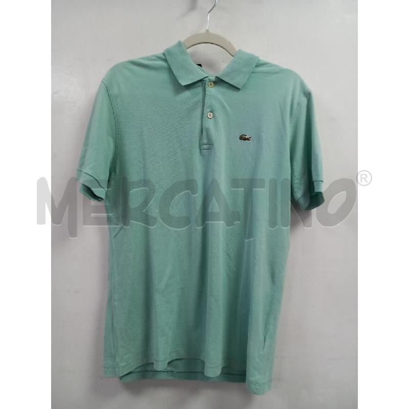 POLO UOMO LACOSTE VERDE ACQUA | Mercatino dell'Usato Roma porta di roma 1