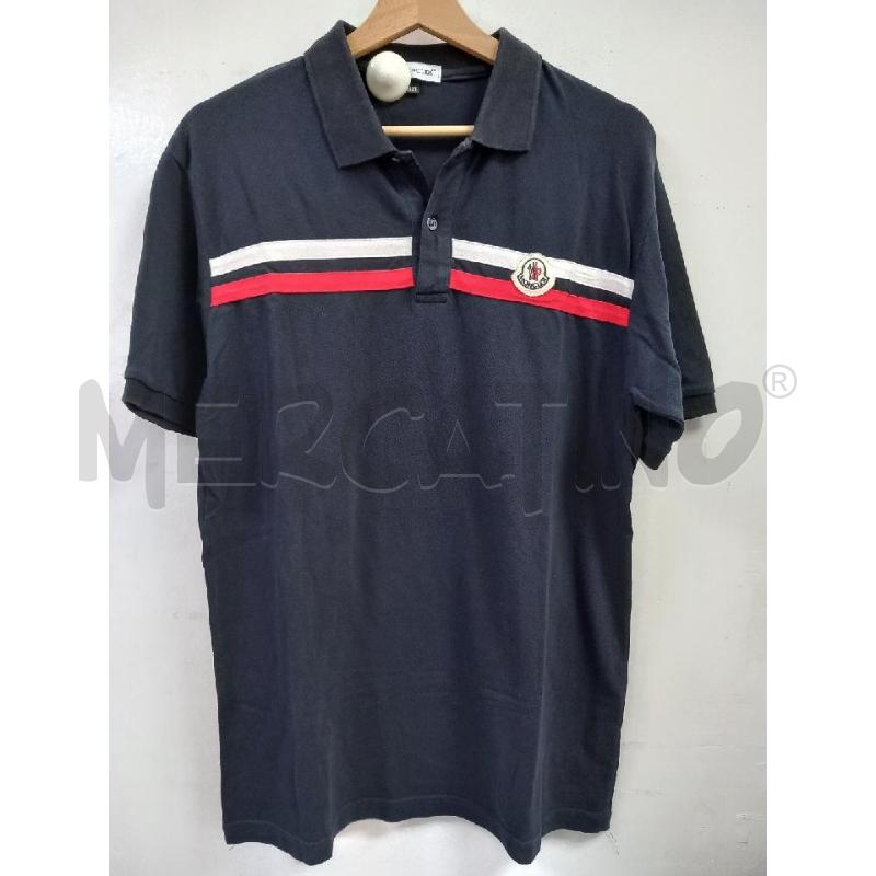 POLO UOMO MONCLER BLU  | Mercatino dell'Usato Roma porta di roma 1
