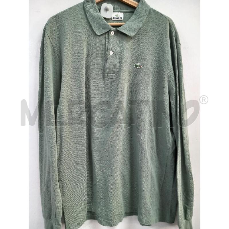 POLO UOMO M LUNGHE LACOSTE VERDE CHIARO | Mercatino dell'Usato Roma porta di roma 1