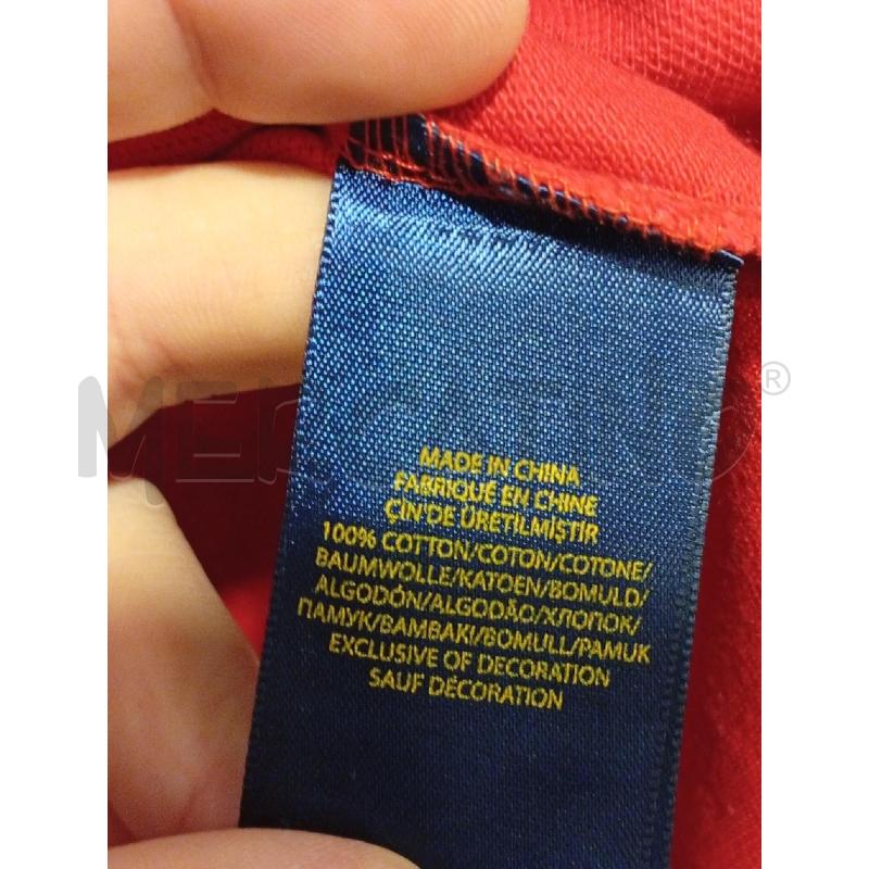 POLO UOMO M LUNGHE RALPH LAUREN ROSSA | Mercatino dell'Usato Roma porta di roma 3