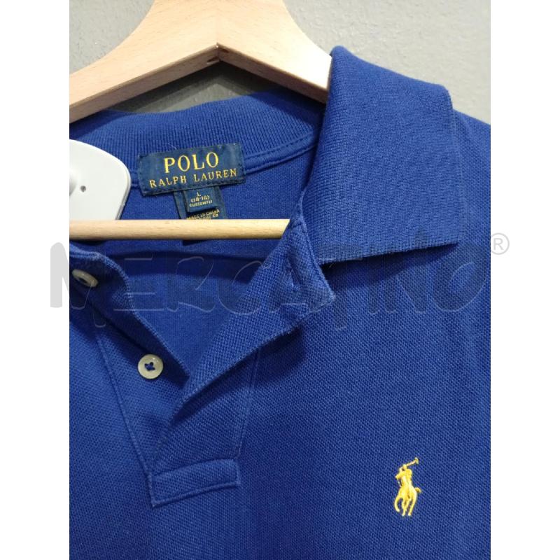 POLO UOMO M LUNGHE  RALPH LAUREN BLU  | Mercatino dell'Usato Roma porta di roma 2