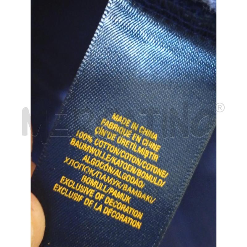 POLO UOMO M LUNGHE  RALPH LAUREN BLU  | Mercatino dell'Usato Roma porta di roma 3