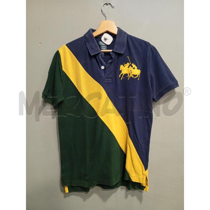POLO UOMO RALPH LAUREN BLU GIALL | Mercatino dell'Usato Roma porta di roma 1
