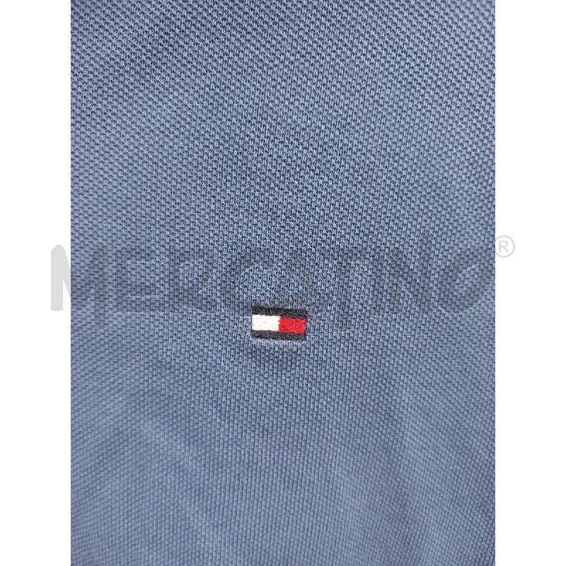 POLO UOMO TOMMY HILFIGER CELESTE | Mercatino dell'Usato Roma porta di roma 5