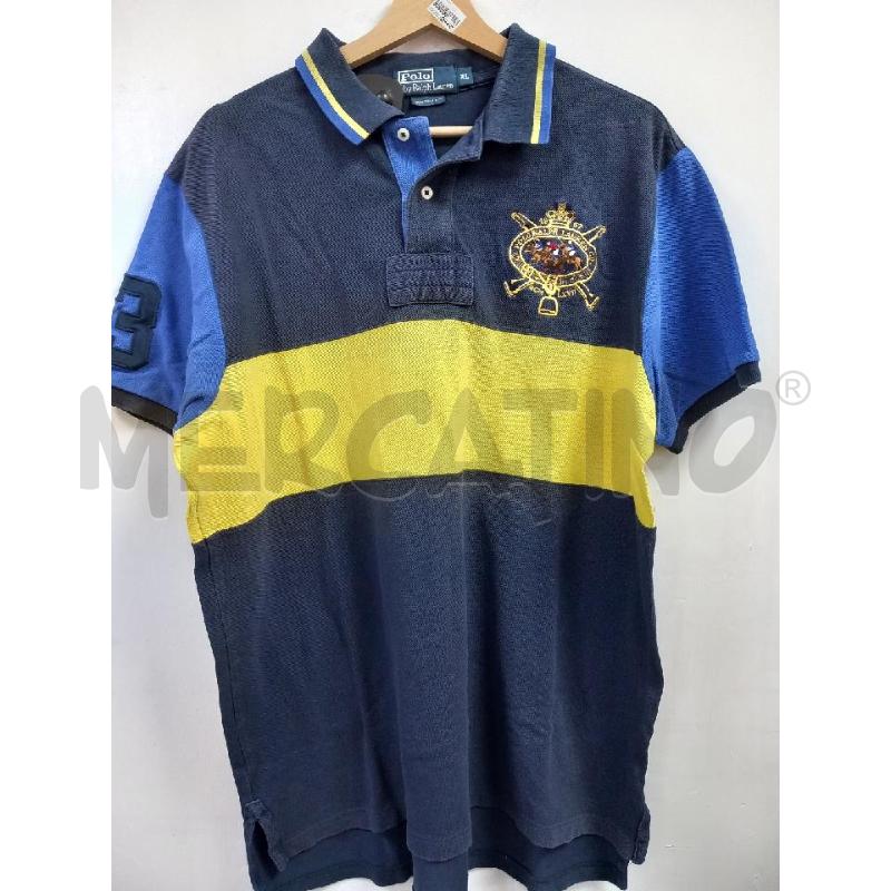 POLO U POLO RALPH LAUREN BLU GIALLO | Mercatino dell'Usato Roma porta di roma 1