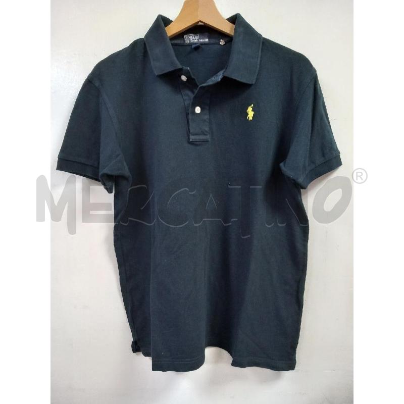POLO U POLO RALPH LAUREN BLU LOGO GIALLO | Mercatino dell'Usato Roma porta di roma 1