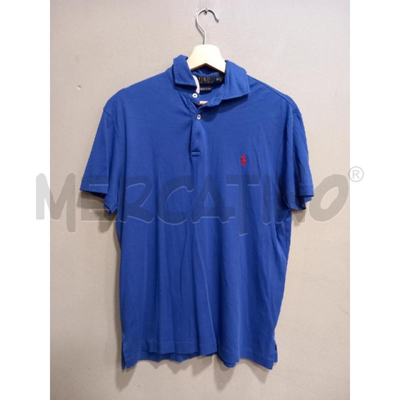 POLO U POLO RALPH LAUREN BLU LOGO ROSSO | Mercatino dell'Usato Roma porta di roma 1