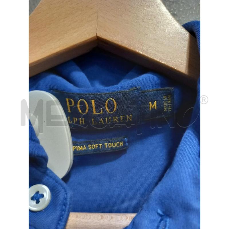POLO U POLO RALPH LAUREN BLU LOGO ROSSO | Mercatino dell'Usato Roma porta di roma 2
