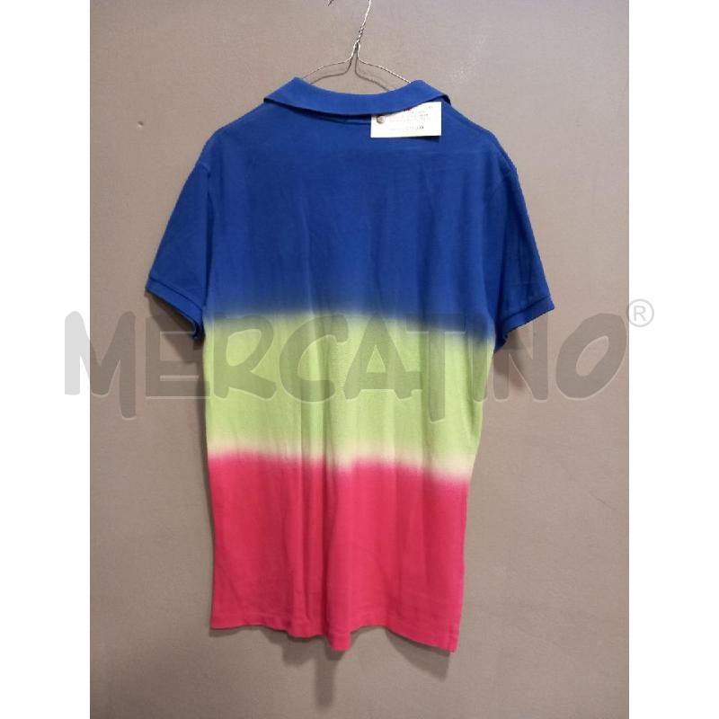 POLO U POLO RALPH LAUREN BLU VERDE ROSA SFUMATO | Mercatino dell'Usato Roma porta di roma 3