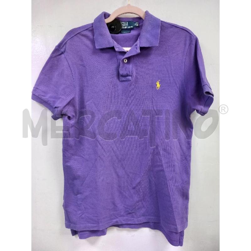 POLO U POLO RALPH LAUREN VIOLA LOGO GIALLO | Mercatino dell'Usato Roma porta di roma 1