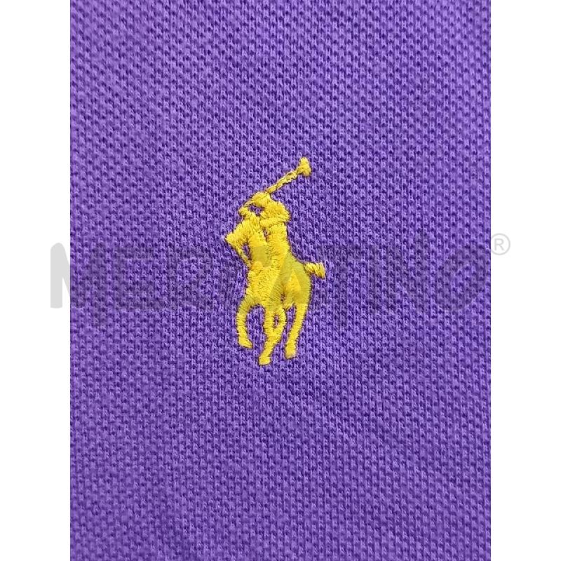POLO U POLO RALPH LAUREN VIOLA LOGO GIALLO | Mercatino dell'Usato Roma porta di roma 3