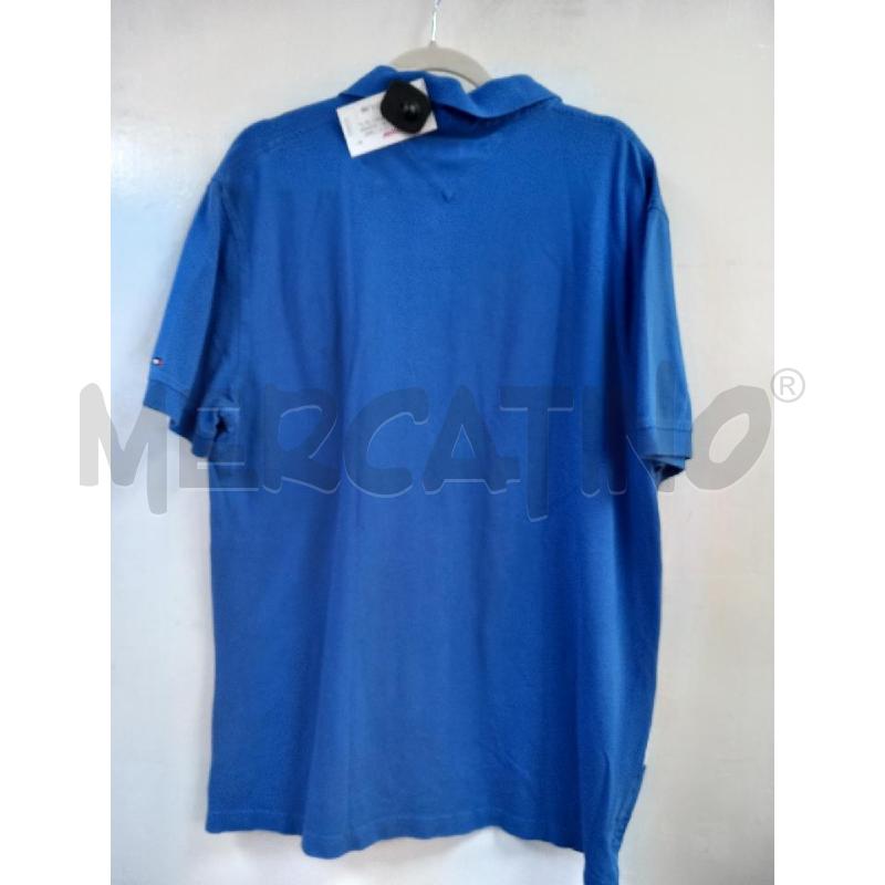 POLO U TOMMY HILFIGER BLU RIGHE BIANCO | Mercatino dell'Usato Roma porta di roma 4