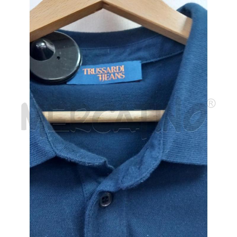 POLO U TRUSSARDI JEANS BLU SCURO | Mercatino dell'Usato Roma porta di roma 2