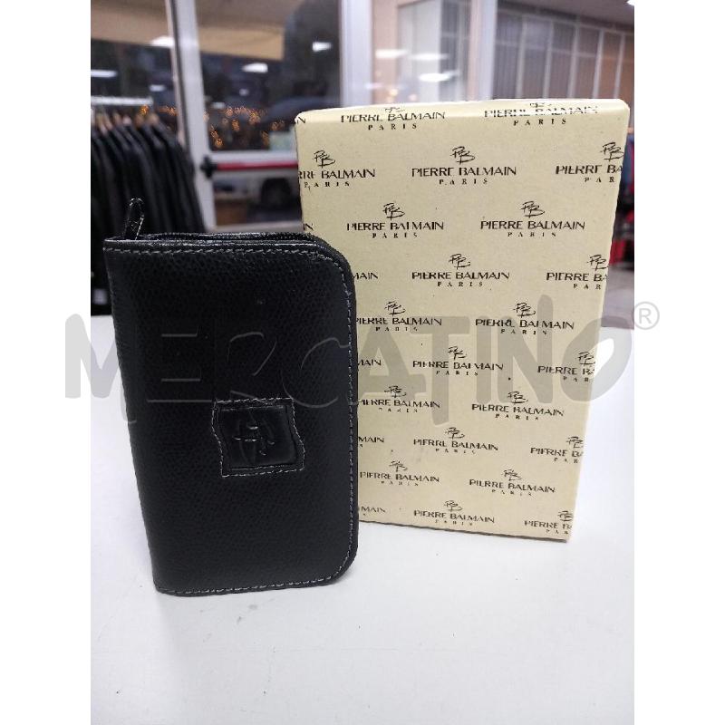 PORTA CHIAVI BALMAIN NERO PELLE | Mercatino dell'Usato Roma porta di roma 1