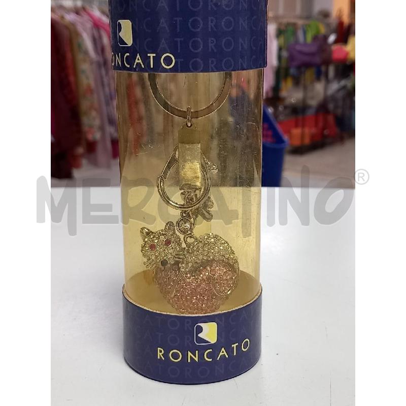 PORTA CHIAVI RONCATO GATTO STRASS | Mercatino dell'Usato Roma porta di roma 1