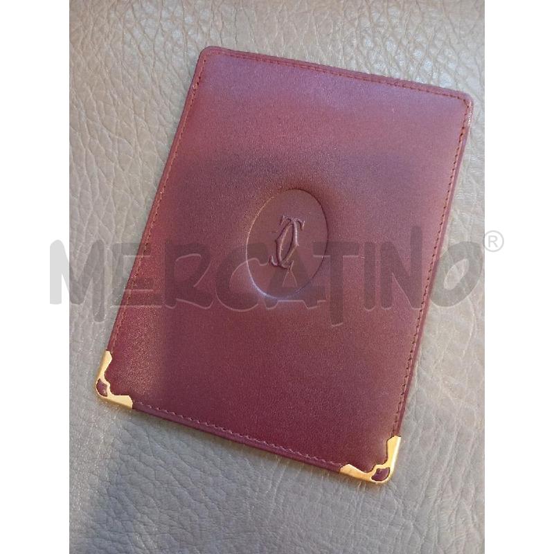 PORTA DOCUMENTI MUST DE CARTIER ROSSO PELLE | Mercatino dell'Usato Roma porta di roma 2