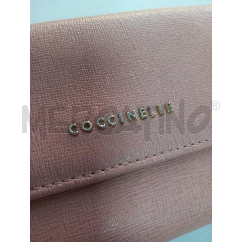 PORTA FOGLIO COCCINELLE PELLE ROSA | Mercatino dell'Usato Roma porta di roma 2