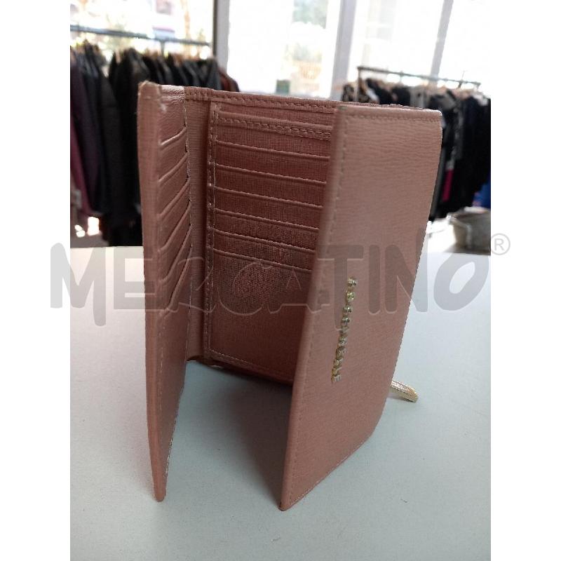 PORTA FOGLIO COCCINELLE PELLE ROSA | Mercatino dell'Usato Roma porta di roma 3