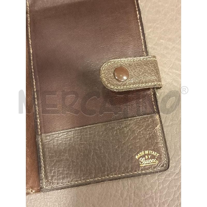 PORTA FOGLIO GUCCI PELLE MARRONE DA RIV | Mercatino dell'Usato Roma porta di roma 4