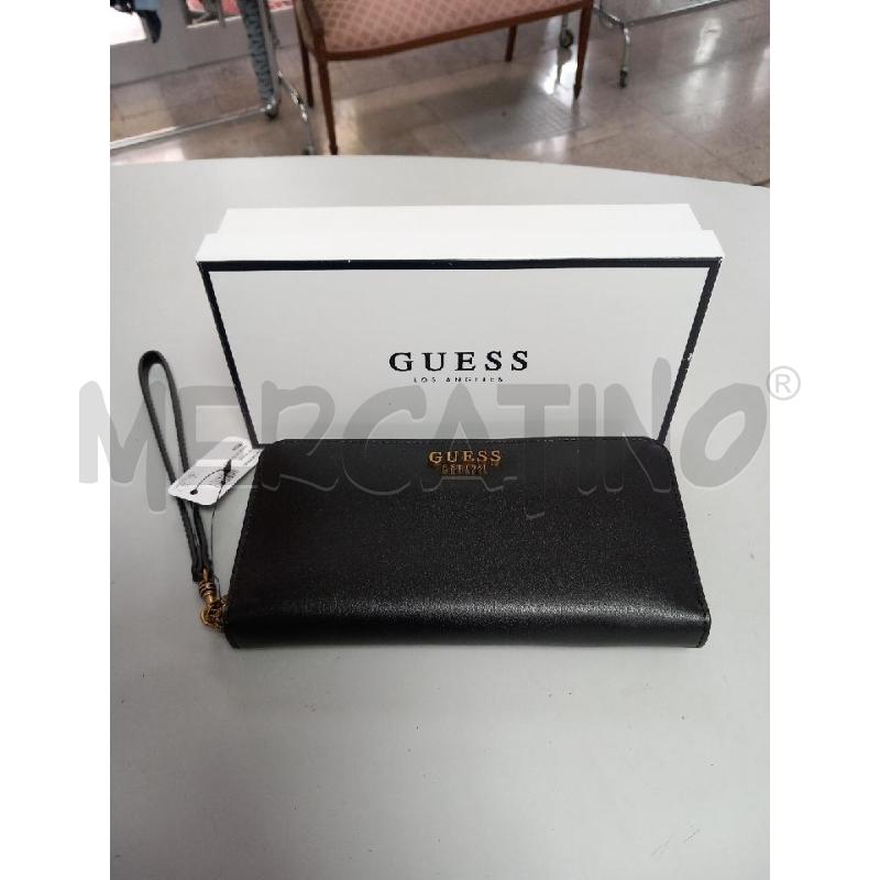 PORTA FOGLIO GUESS NERO | Mercatino dell'Usato Roma porta di roma 1