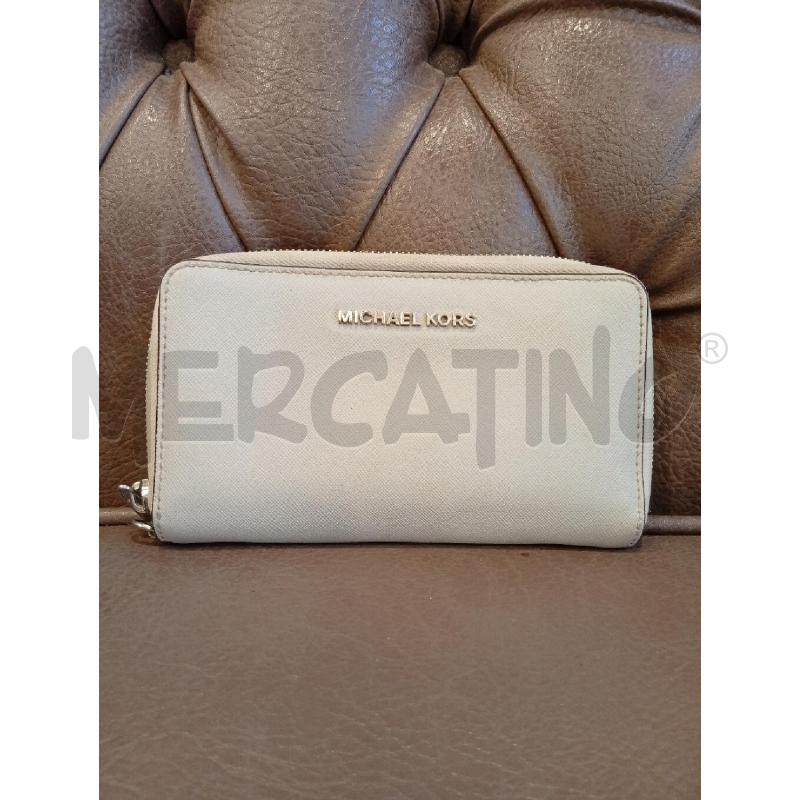 PORTA FOGLIO MICHAEL KORS GRIGIO | Mercatino dell'Usato Roma porta di roma 1