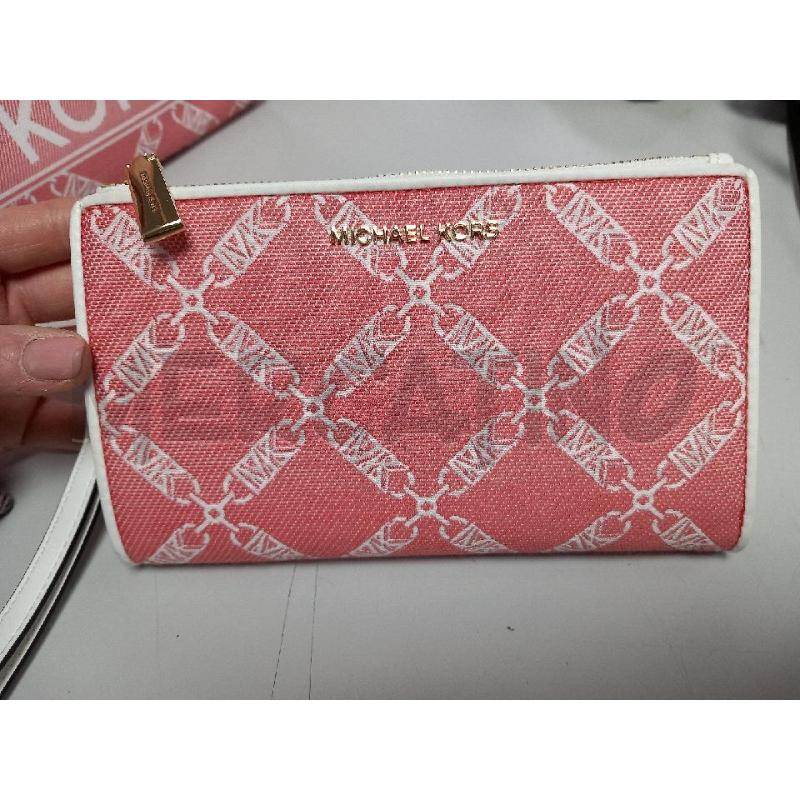 PORTA FOGLIO MICHAEL KORS ROSA CORALLO | Mercatino dell'Usato Roma porta di roma 1