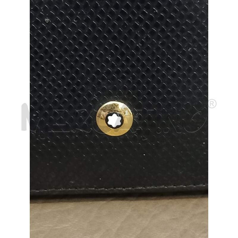 PORTA FOGLIO MONT BLANC NERO  | Mercatino dell'Usato Roma porta di roma 2