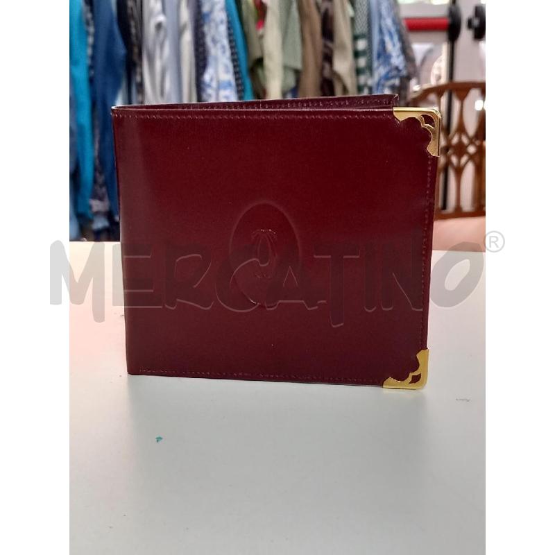 PORTA FOGLIO MUST DE CARTIER ROSSO PELLE VINTAGE | Mercatino dell'Usato Roma porta di roma 1