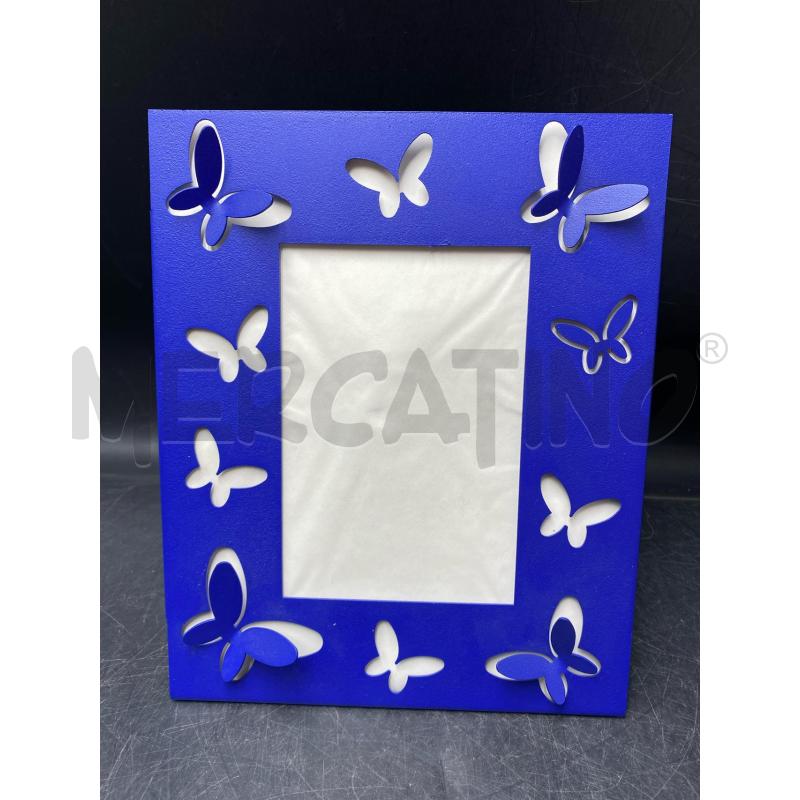 PORTA FOTO  ARTE E  MESTIERI BLU FARFALLE | Mercatino dell'Usato Roma porta di roma 1