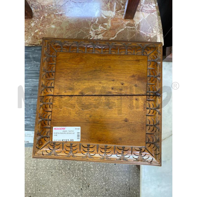 PORTA PIANTE LEGNO LEONE | Mercatino dell'Usato Roma porta di roma 2