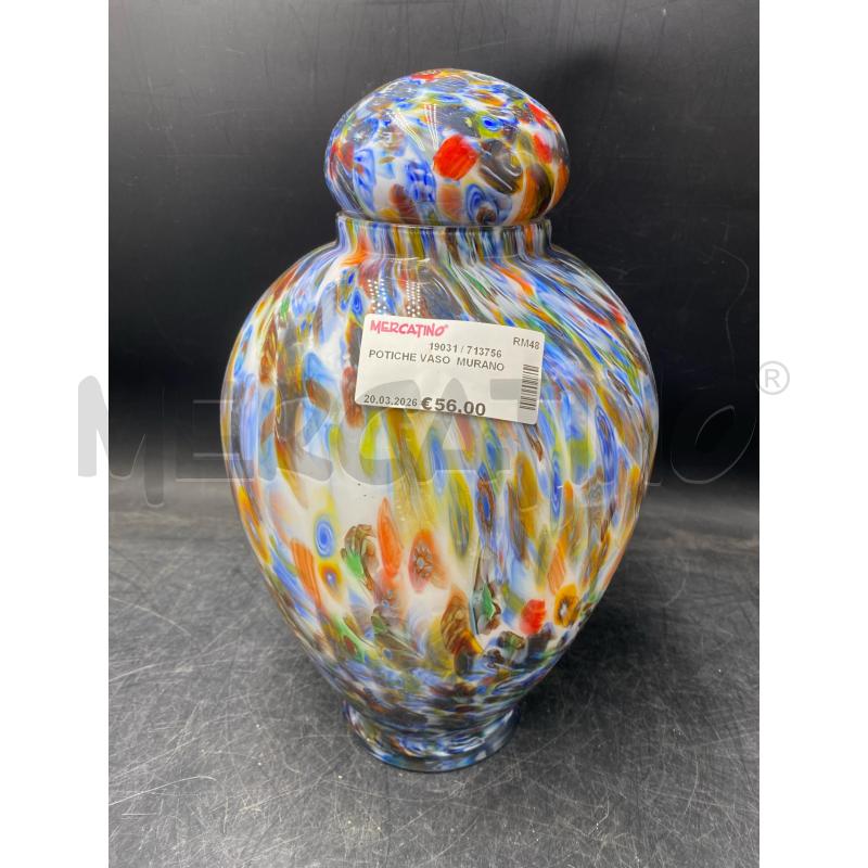 POTICHE VASO  MURANO | Mercatino dell'Usato Roma porta di roma 1