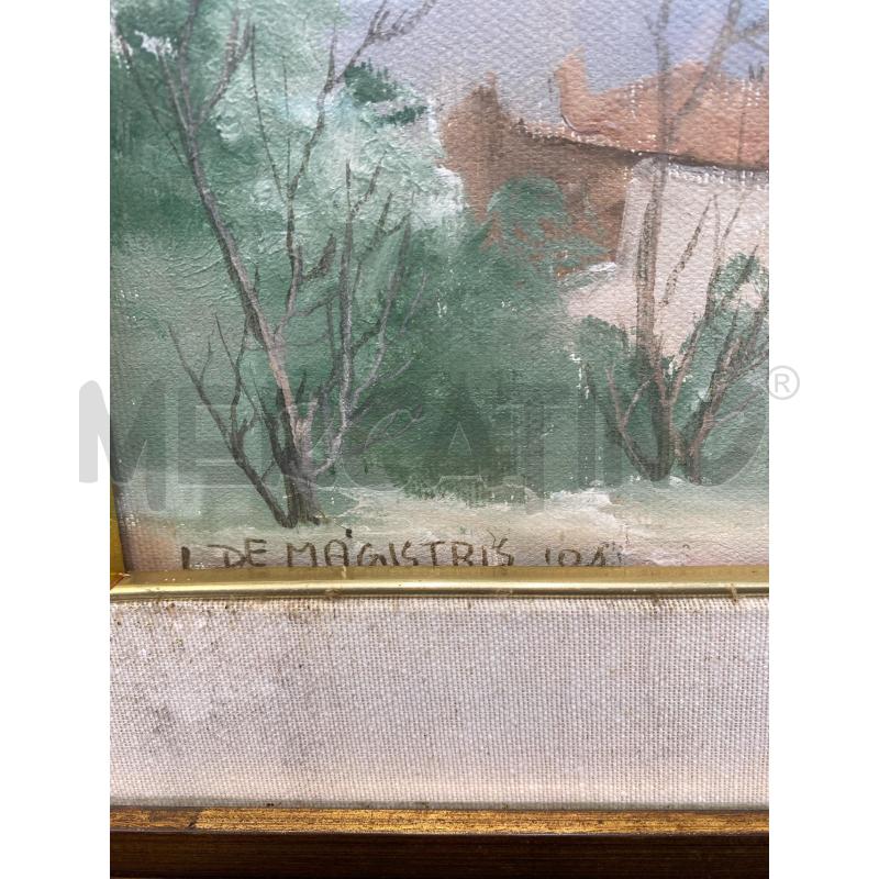 QUADRO DE MAGISTRIS PAESAGGIO INVERNALE | Mercatino dell'Usato Roma porta di roma 2