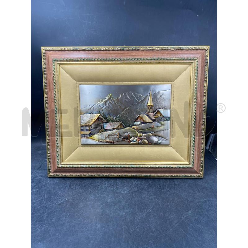 QUADRO LAMINA D'ARGENTO L. PESARESI | Mercatino dell'Usato Roma porta di roma 1