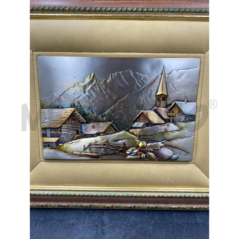 QUADRO LAMINA D'ARGENTO L. PESARESI | Mercatino dell'Usato Roma porta di roma 2