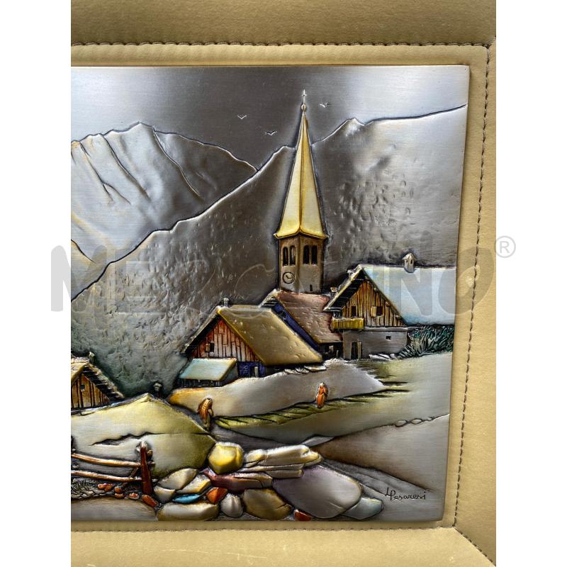 QUADRO LAMINA D'ARGENTO L. PESARESI | Mercatino dell'Usato Roma porta di roma 4