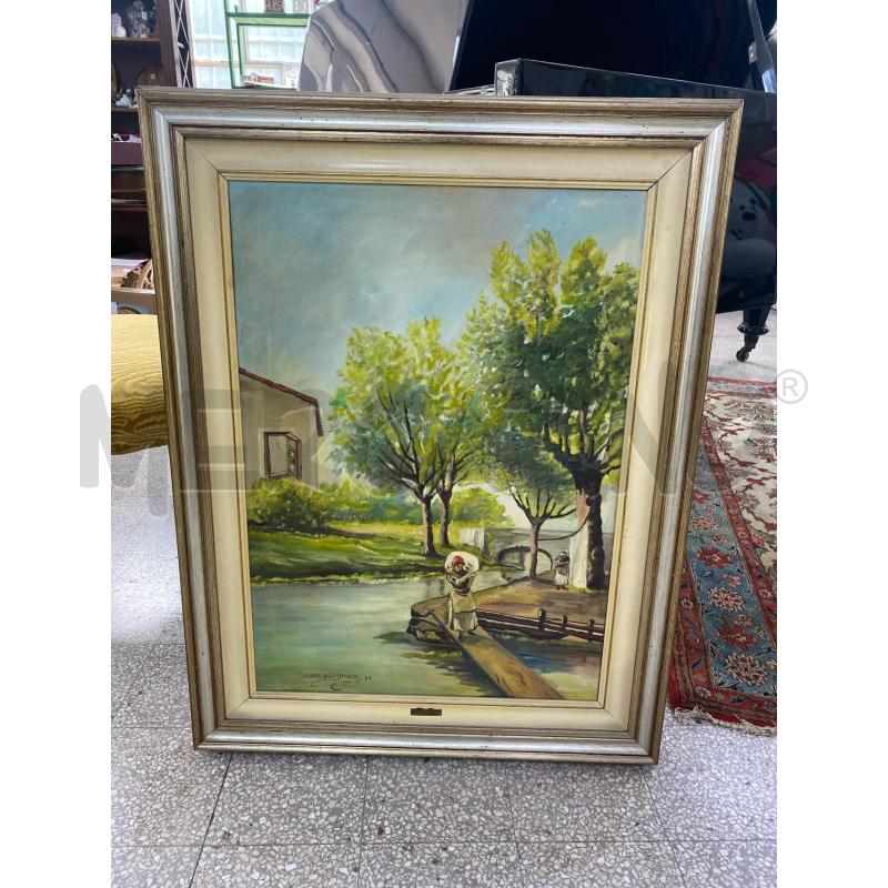 QUADRO  FIUME CONTADINA BENESALVAS | Mercatino dell'Usato Roma porta di roma 1