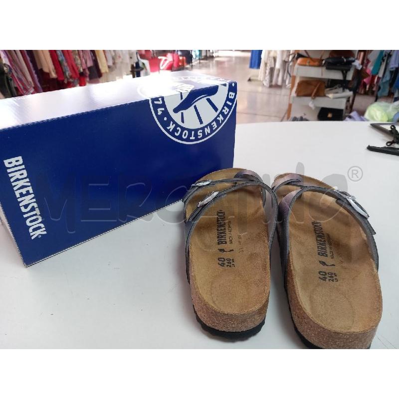 SANDALI BIRKENSTOCK SCATOLA VIOLA IRIDESCENTE MAYARI 1029320 | Mercatino dell'Usato Roma porta di roma 2