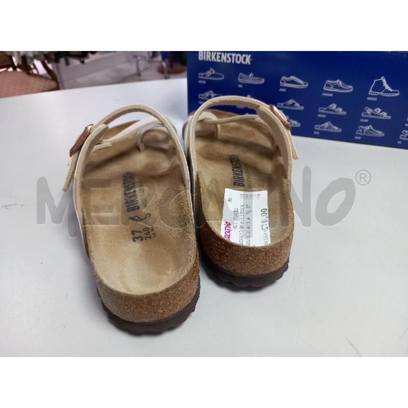 SANDALI D BIRKENSTOCK BIANCO SCATOLA MAYARI 0071661 | Mercatino dell'Usato Roma porta di roma 2
