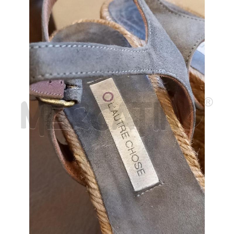 SANDALI D L'AUTRE CHOSE GRIGIO SCATOLA | Mercatino dell'Usato Roma porta di roma 2
