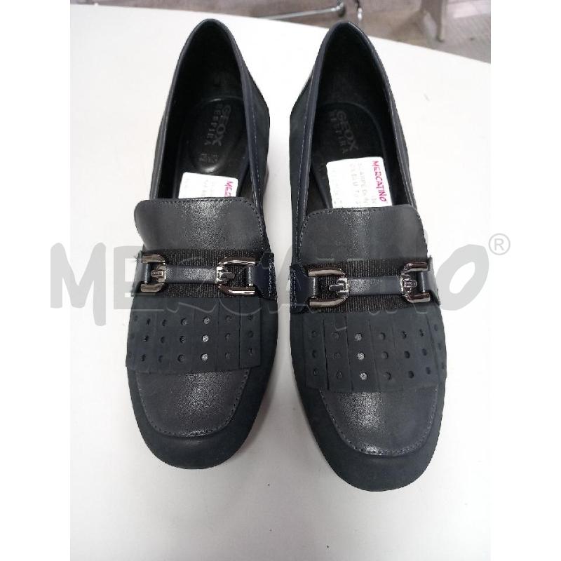 SCARPE DONNA TACCO GEOX BLU | Mercatino dell'Usato Roma porta di roma 1
