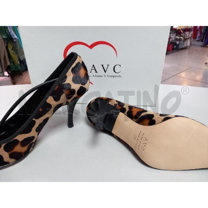 SCARPE D ADRIANA CAMPANILE ANIMALIER SCATOLA CAVALLINO AVC | Mercatino dell'Usato Roma porta di roma 2